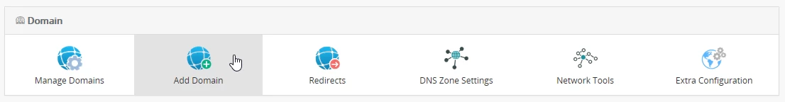 Domain hinzufügen Webuzo-Panel