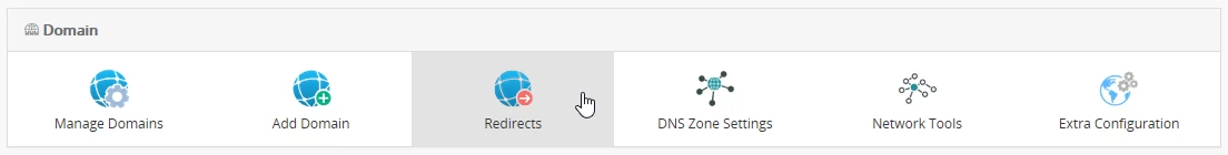 Weiterleitungen Webuzo-Panel