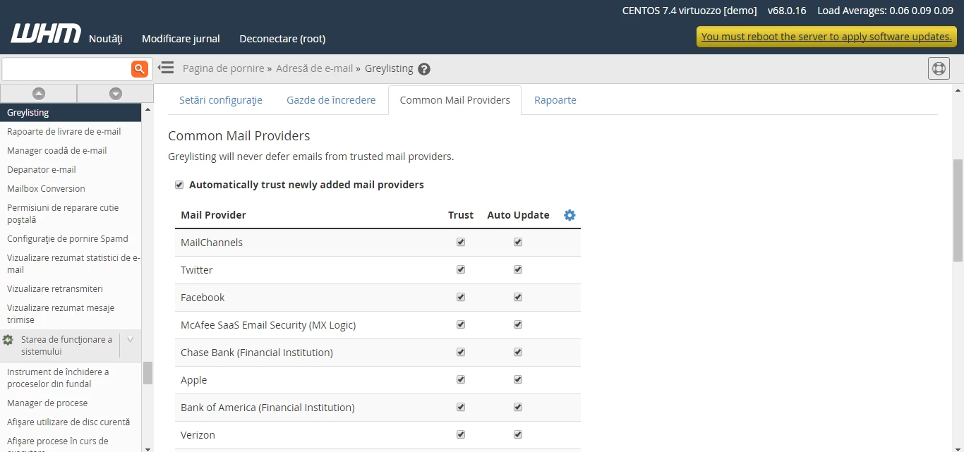 Common Mail Providers 
