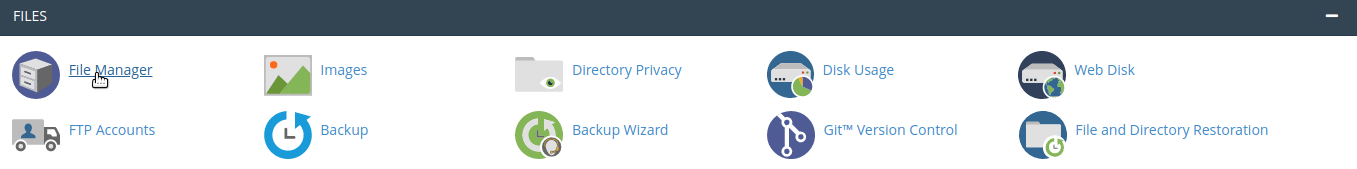 Cpanel file manager